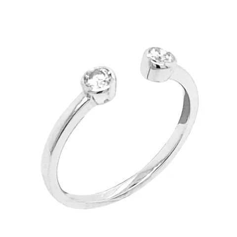18K White Gold Diamond Band