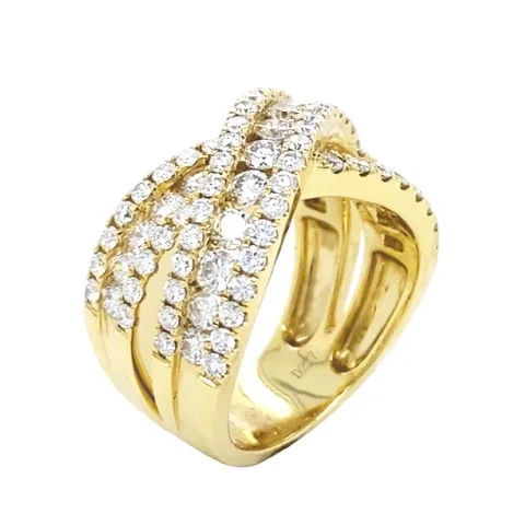 18K Yellow Gold Diamond Band