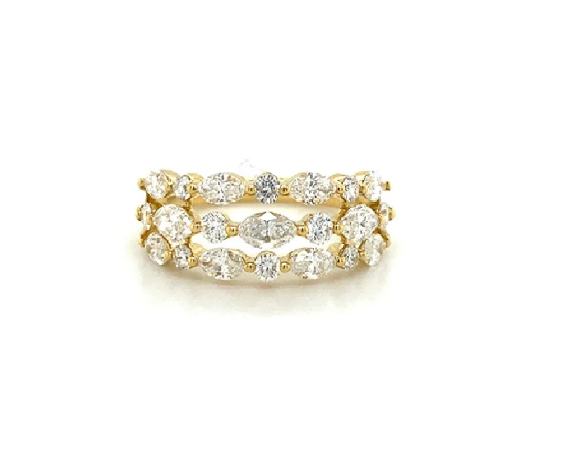 18K Yellow Gold Diamond Band