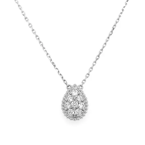 18K White Gold Diamond Necklace