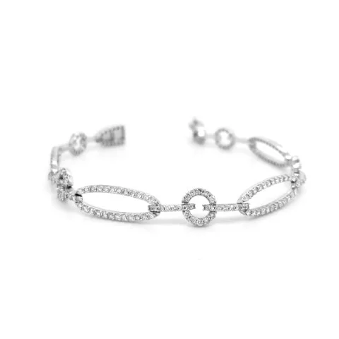 18K White Gold Diamond Bracelet