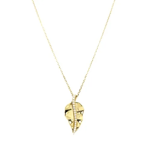 18K Yellow Gold Diamond Necklace