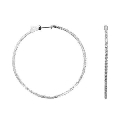 18K White Gold Diamond Earrings