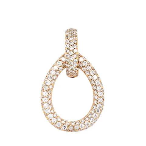 18K Yellow Gold Diamond Pendant