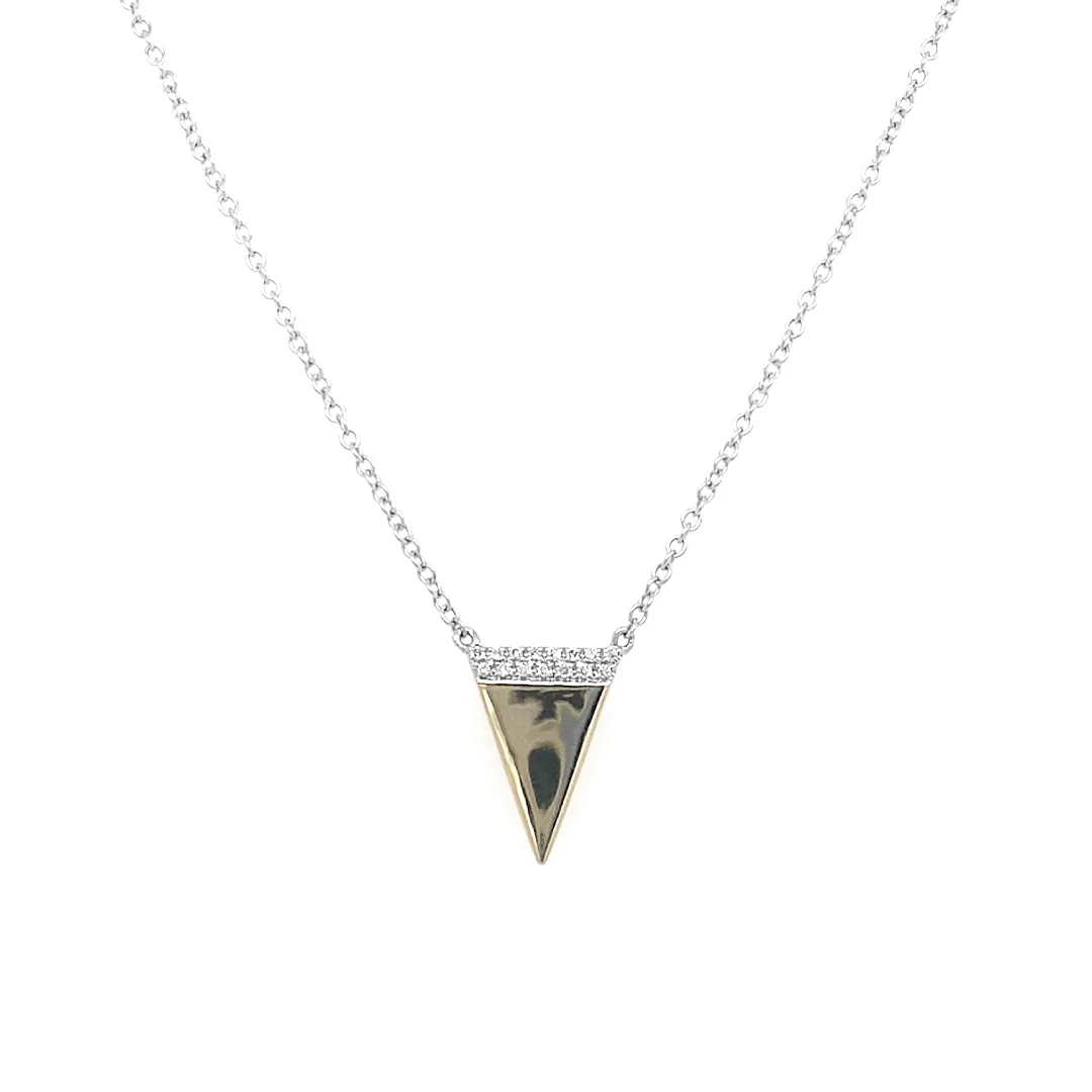 18K White Gold Diamond Necklace