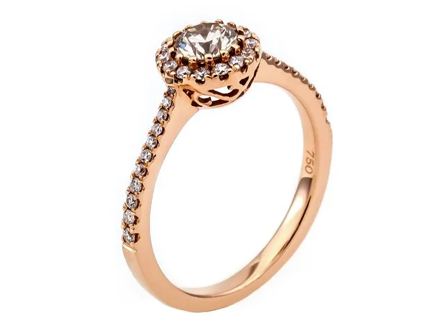 18K Rose Gold Diamond Ring