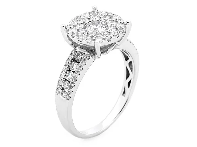 18K White Gold Diamond Ring
