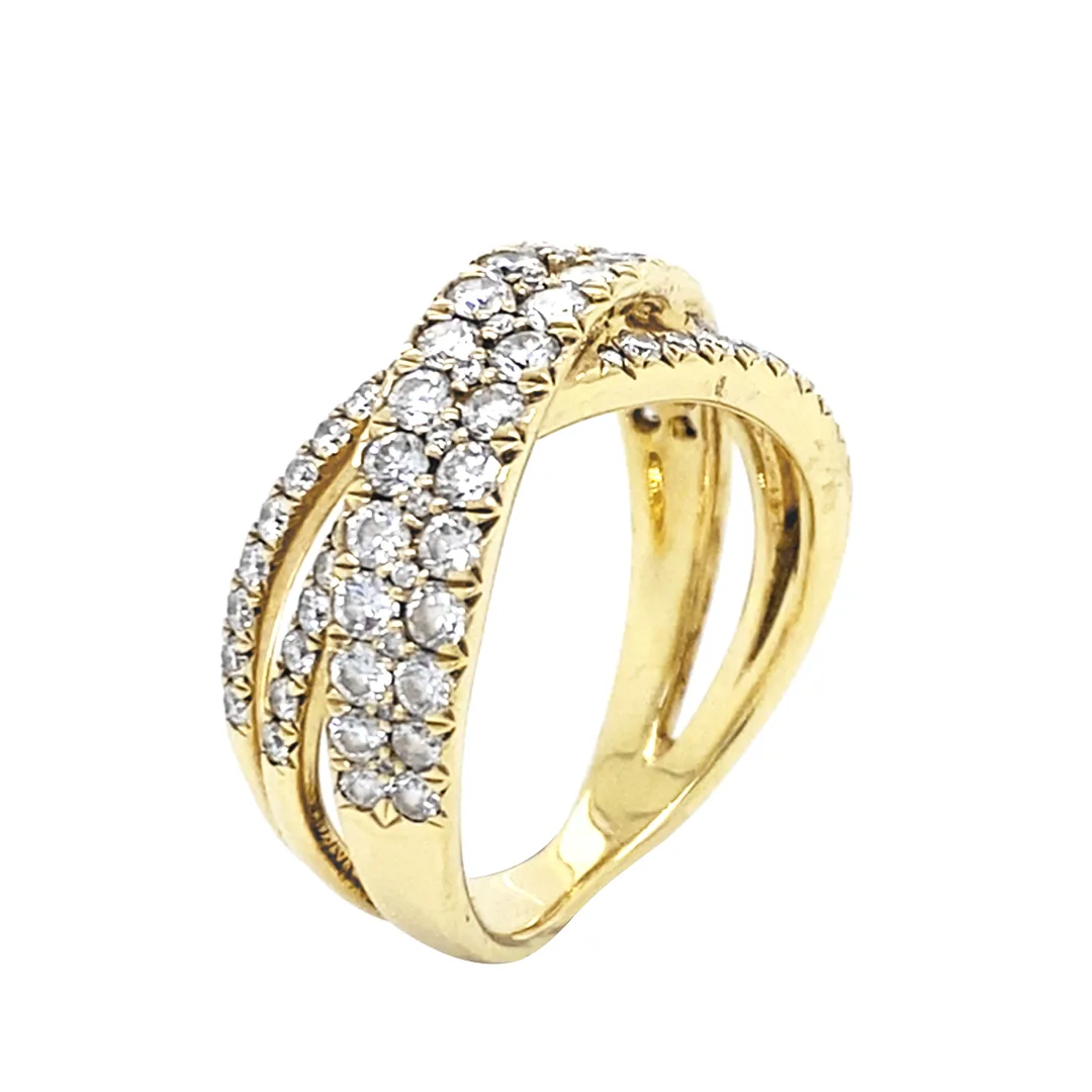 18K Yellow Gold Diamond Band