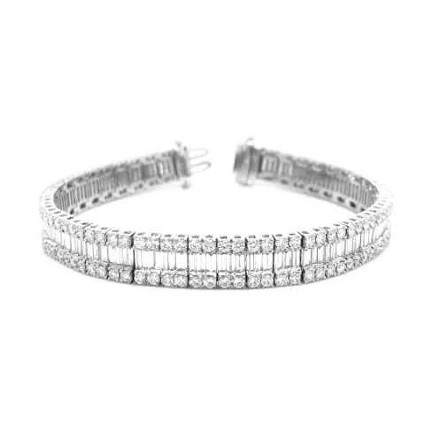 18K White Gold Diamond Bracelet