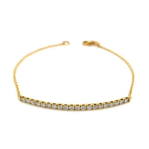 18K Yellow Gold Diamond Bracelet