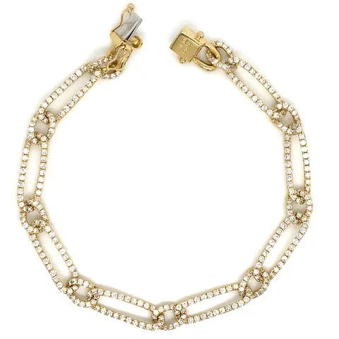 18K Yellow Gold Diamond Bracelet