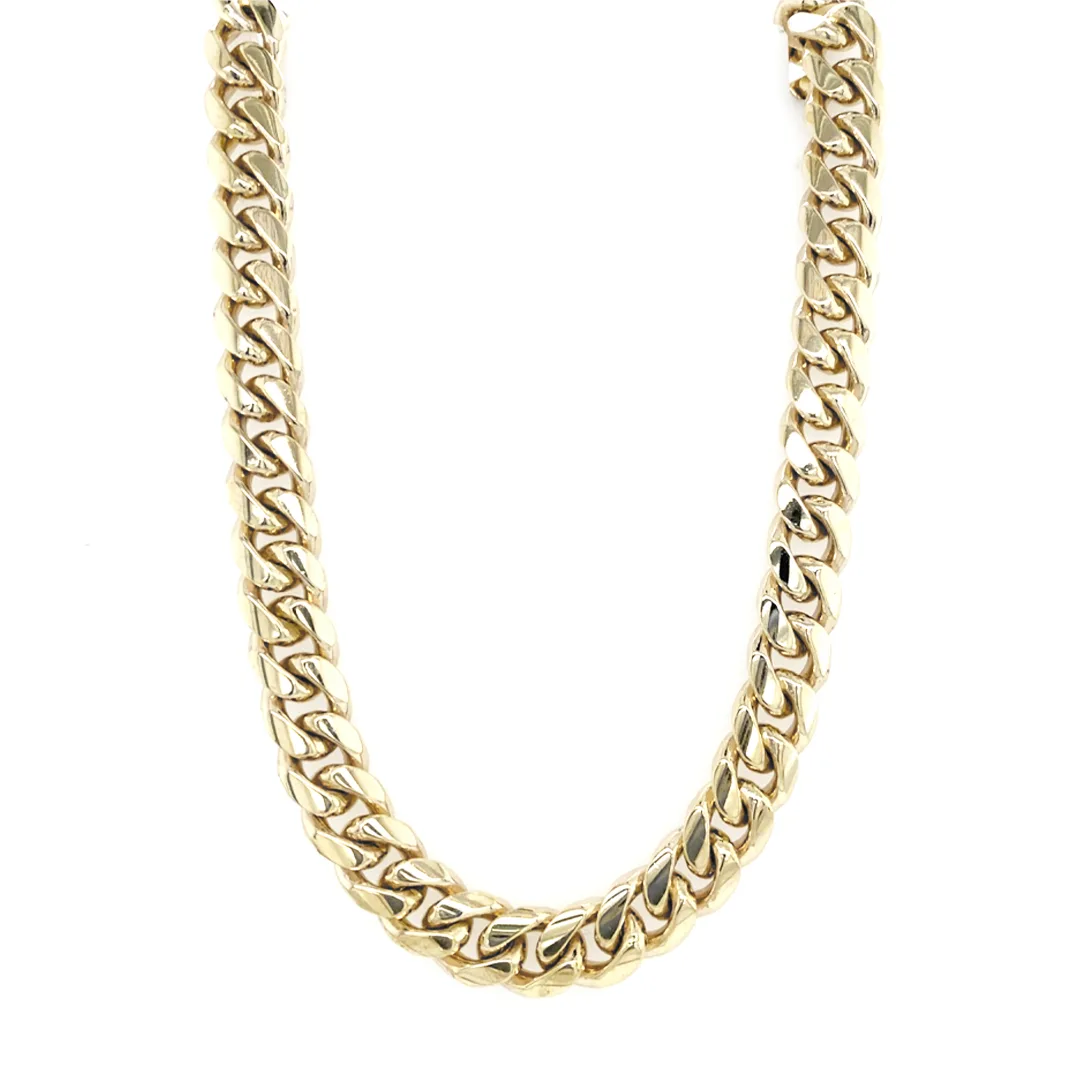 14K Yellow Gold Cuban Link Men’s Necklace