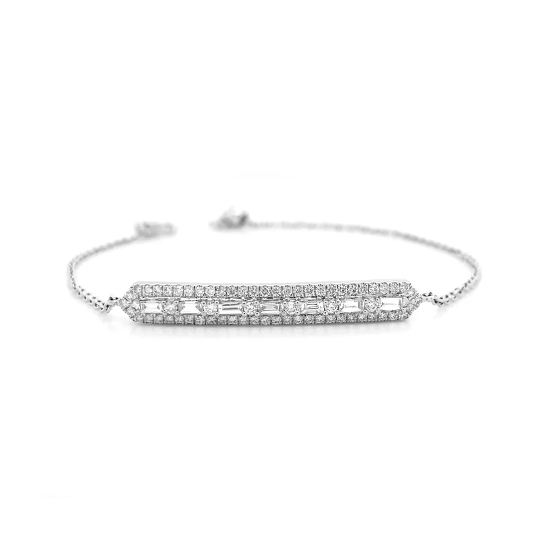 18K White Gold Diamond Bracelet