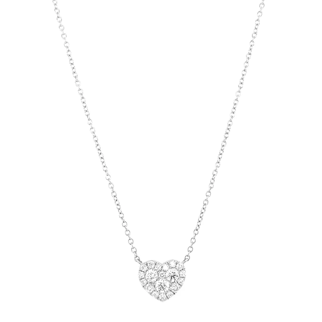 18K White Gold Diamond Necklace