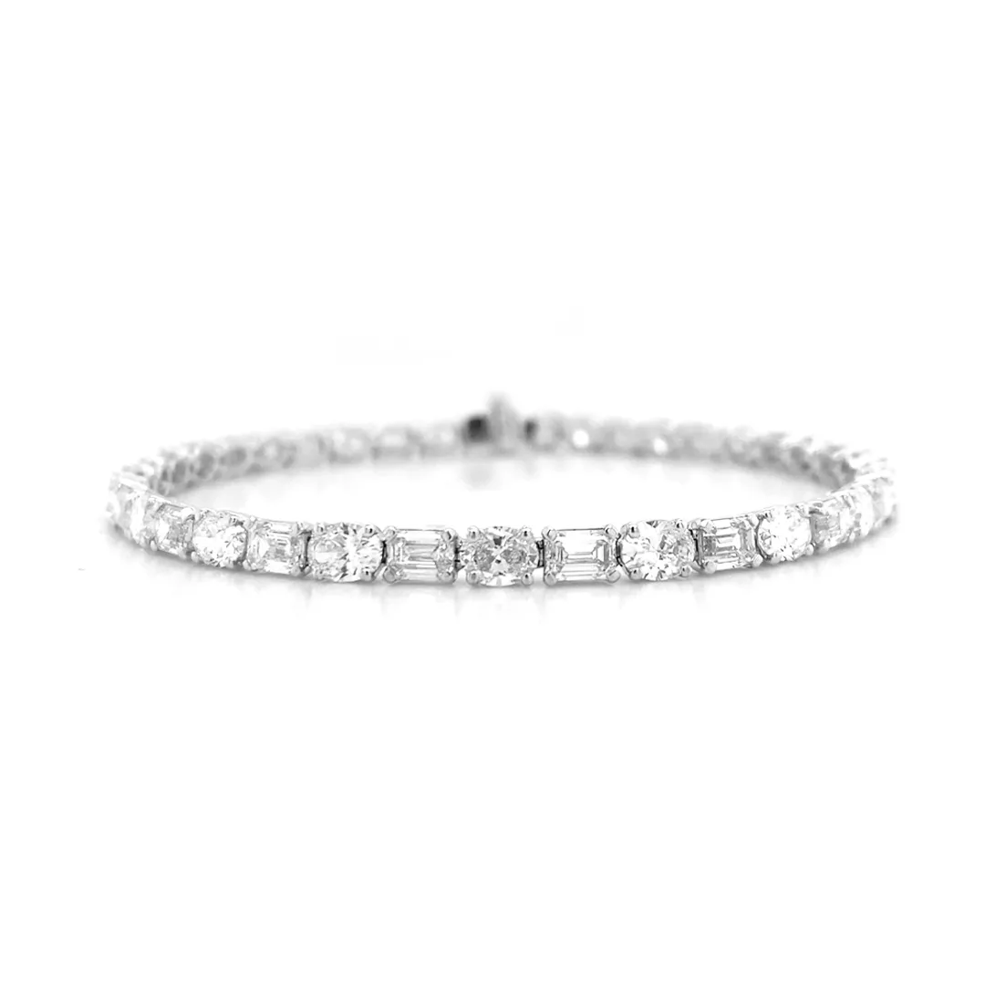 18K White Gold Diamond Bracelet