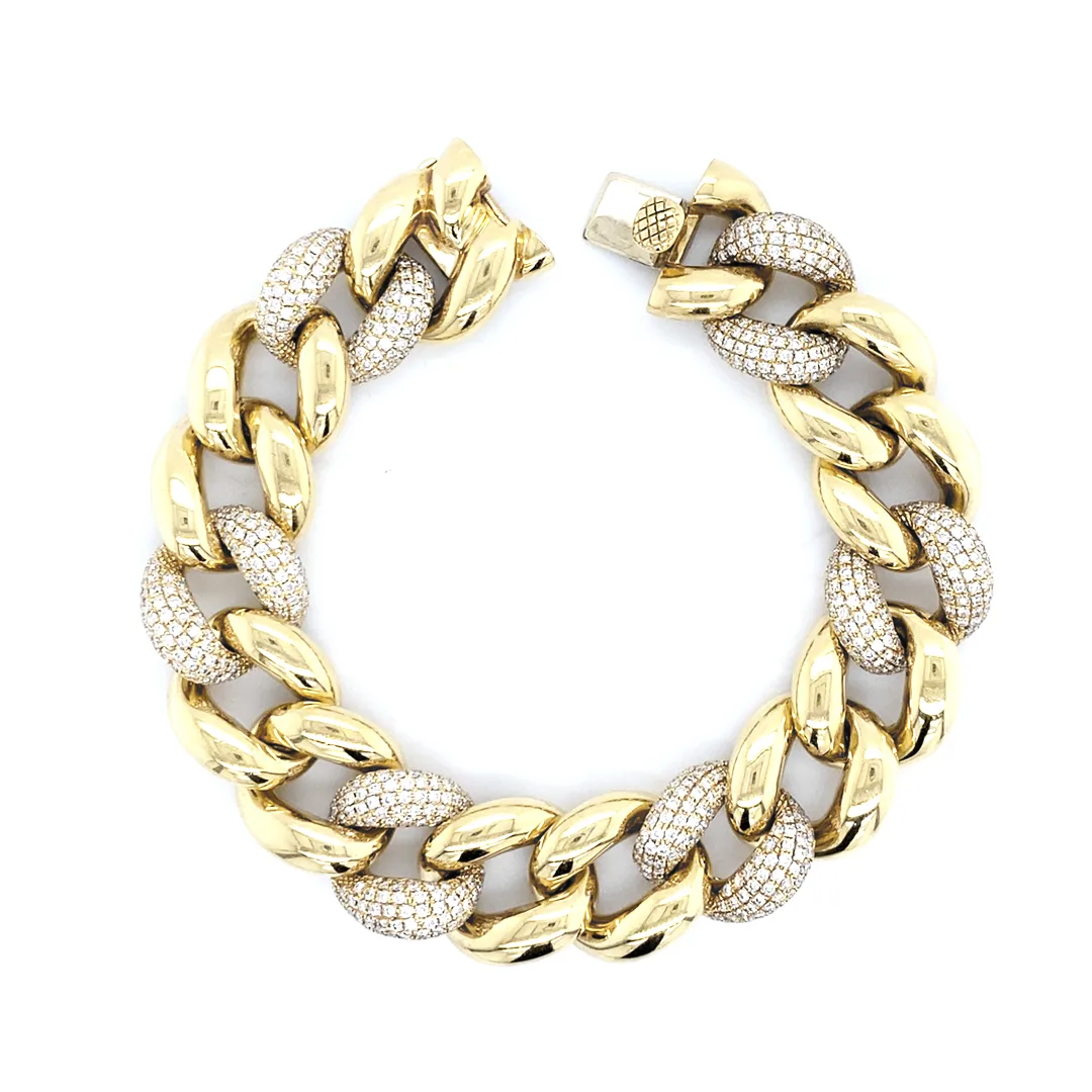 18K Yellow Gold Diamond Bracelet