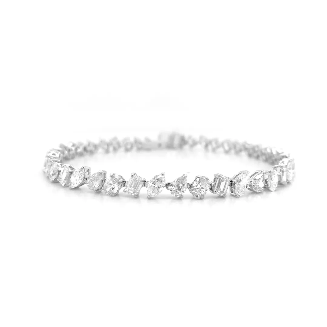 18K White Gold Diamond Bracelet