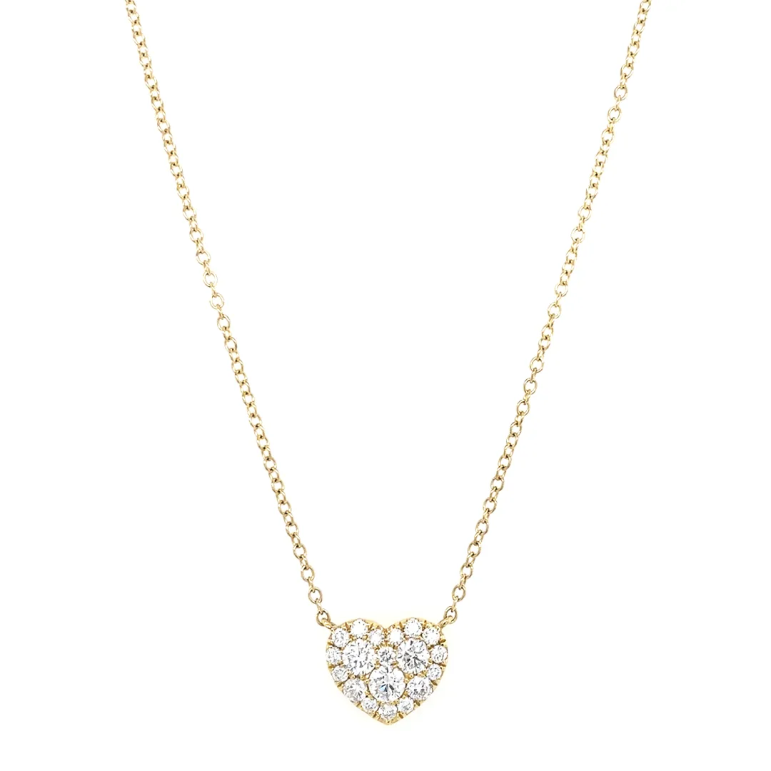 18K Yellow Gold Diamond Necklace