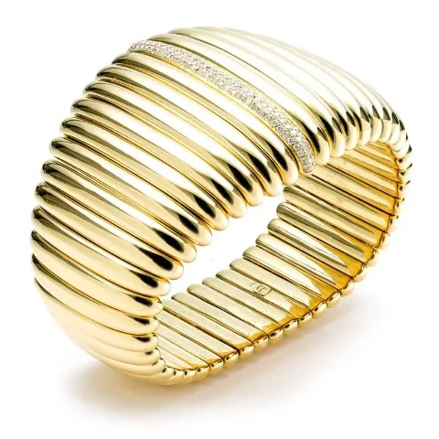 18K Yellow Gold Diamond Bangle