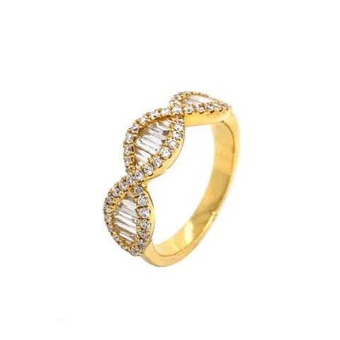 18K Yellow Gold Diamond Band