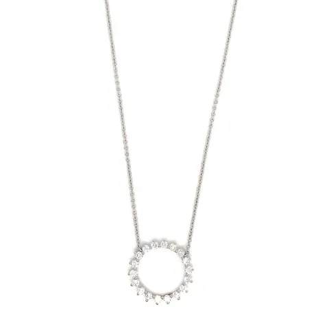 18K White Gold Diamond Necklace