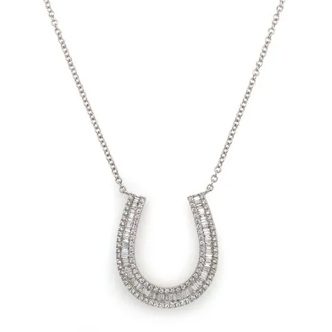 18K White Gold Diamond Necklace