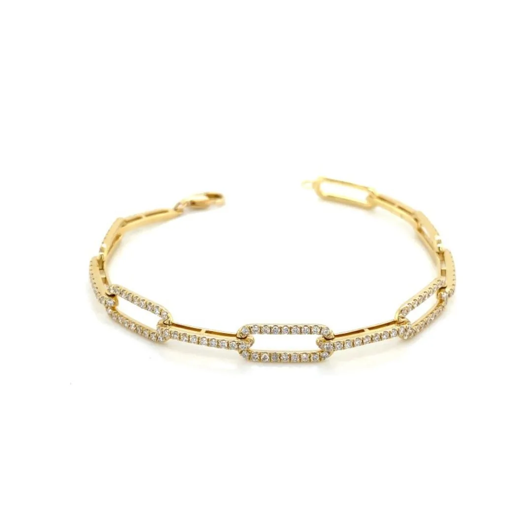 18K Yellow Gold Diamond Bracelet