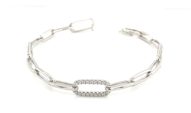 18K White Gold Diamond Bracelet