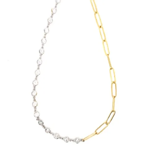 18K Two-Tone Gold Necklace