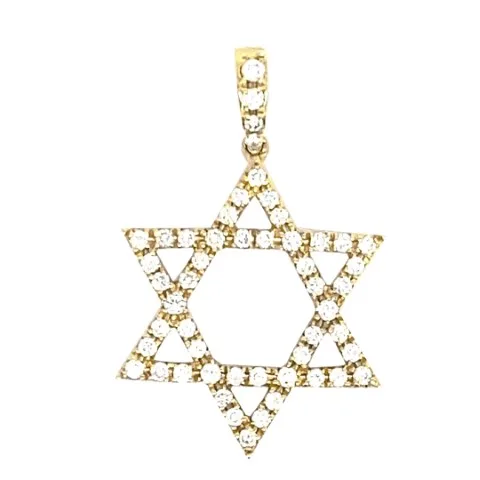 18K Yellow Gold Diamond Pendant