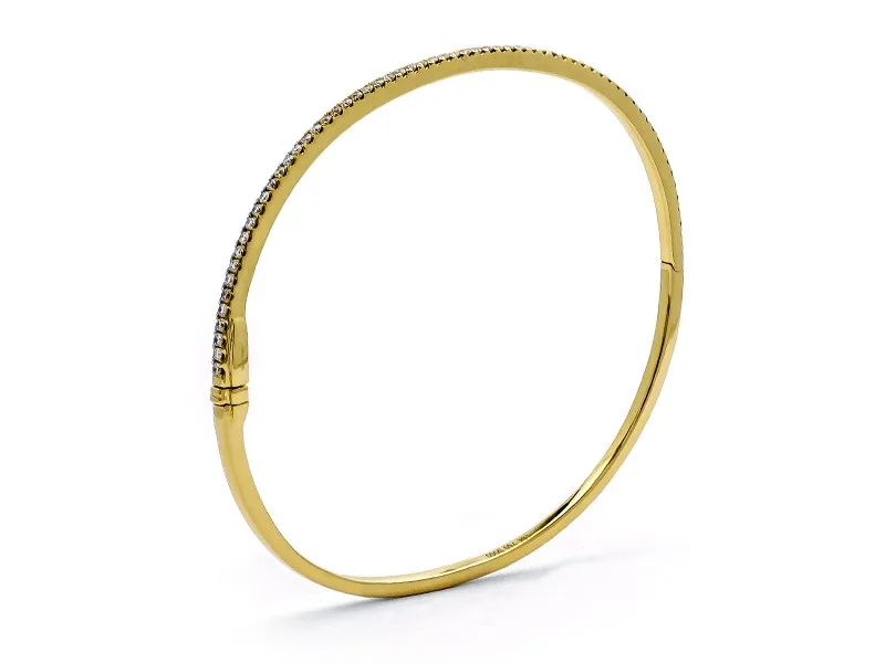 18K Yellow Gold Diamond Bangle