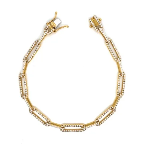 18K Yellow Gold Diamond Bracelet