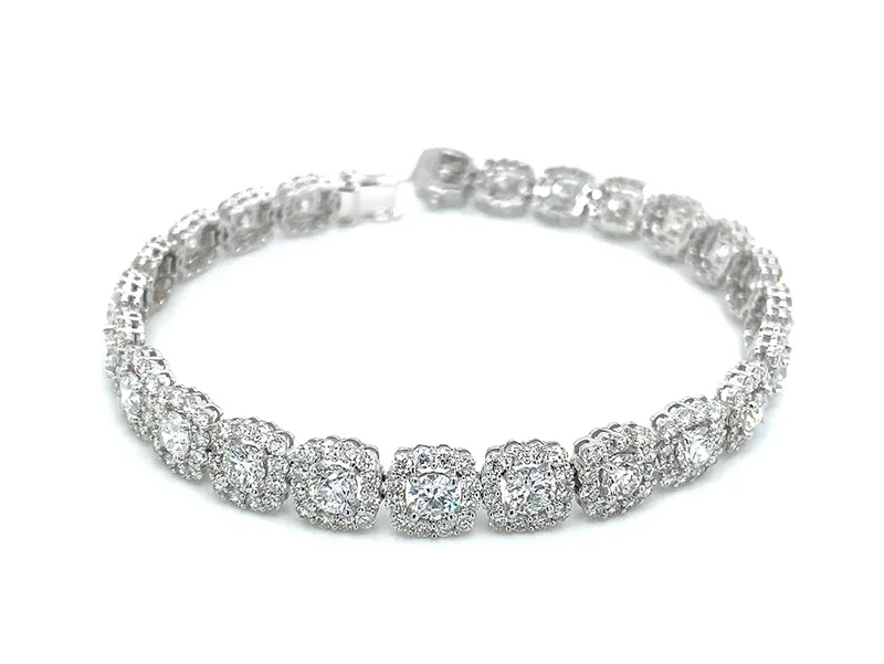 18K White Gold Diamond Bracelet
