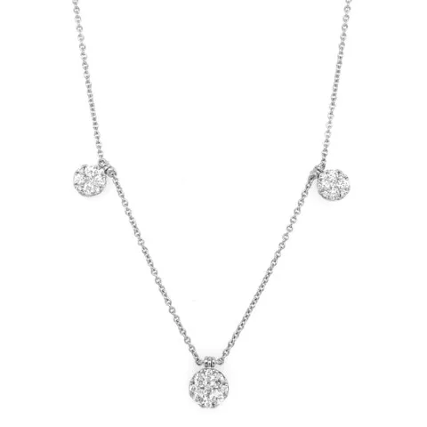 18K White Gold Diamond Necklaces
