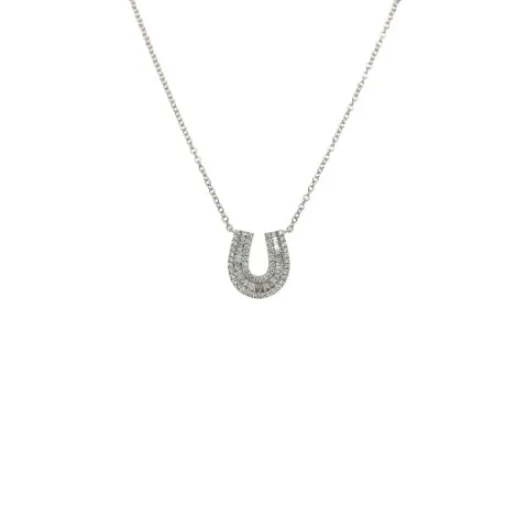 18K White Gold Diamond Necklace