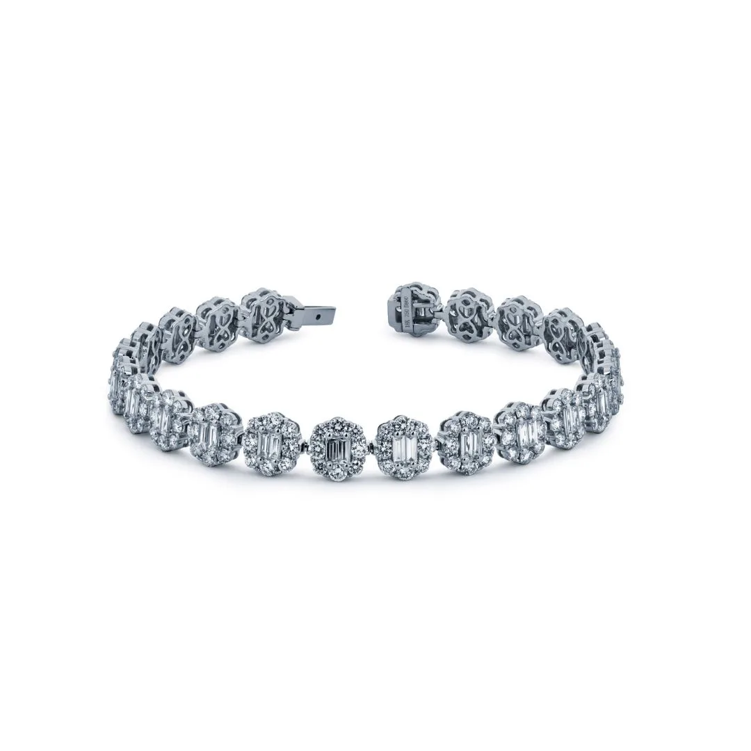18K White Gold Diamond Bracelet