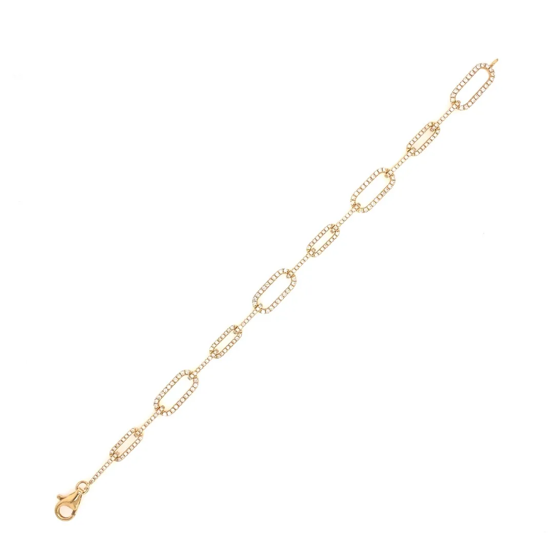 18K Yellow Gold Diamond Bracelet