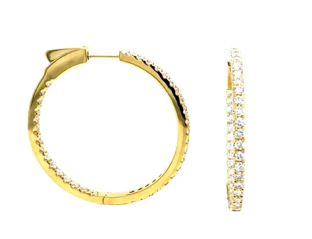 18K Yellow Gold Diamond H