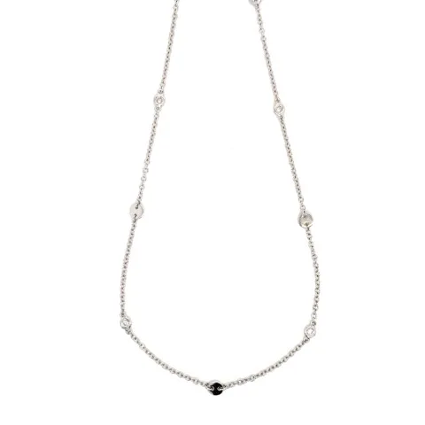 18K White Gold Diamond Necklace