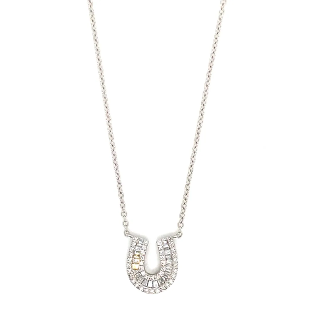 18K White Gold Diamond Necklace