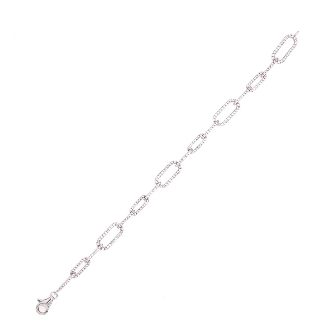 18K White Gold Diamond Bracelet