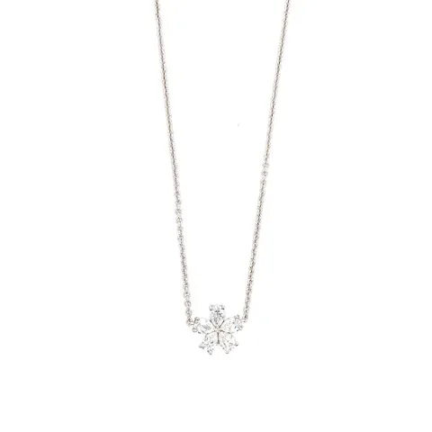 18K White Gold Diamond Necklace