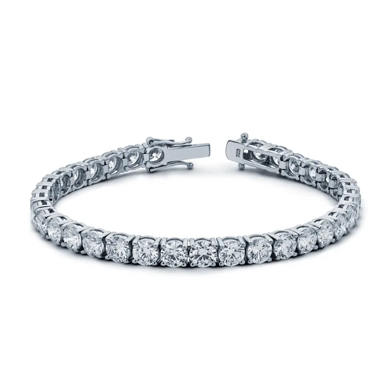 18K White Gold Tennis Bracelet