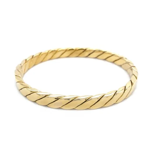 18K Yellow Gold Bangle