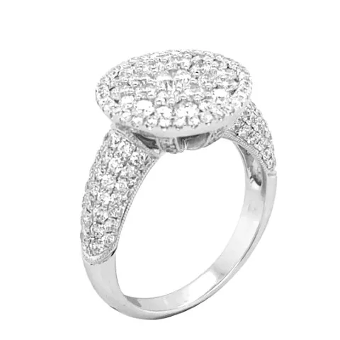 18K White Gold Diamond Ring