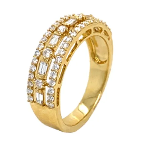 18K Yellow Gold Diamond Band