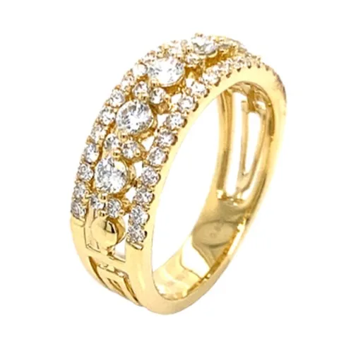 18K Yellow Gold Diamond Band