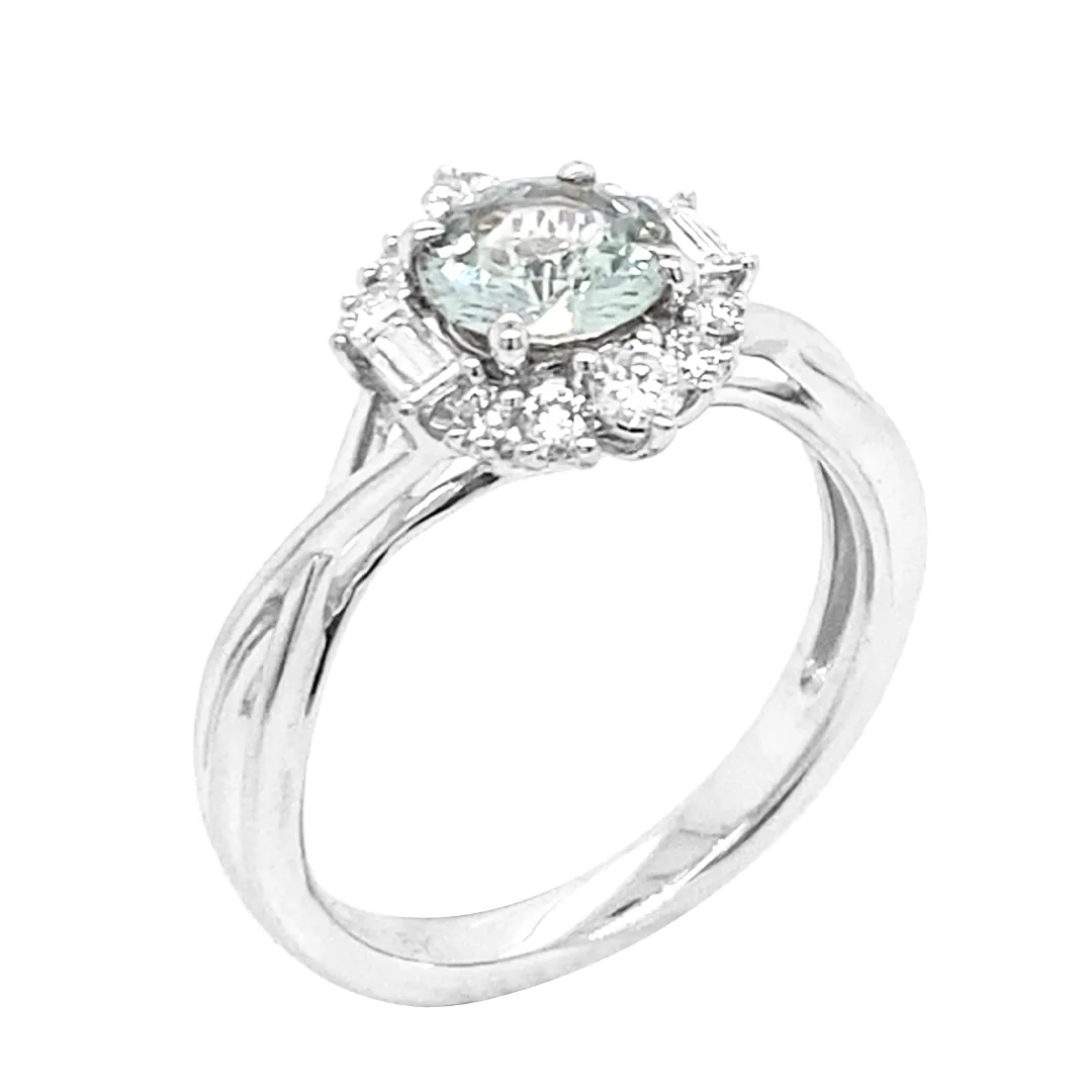 18K White Gold Diamond Ring