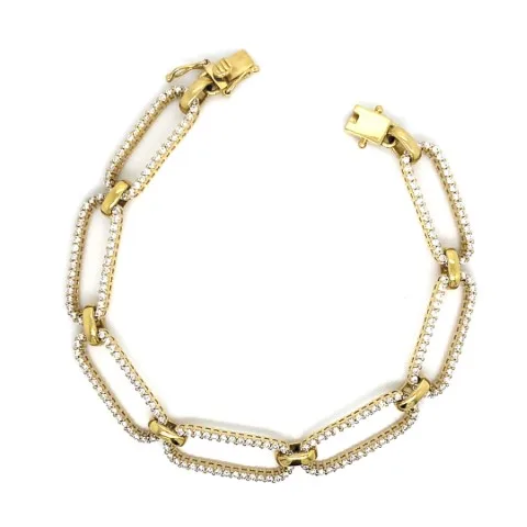 18K Yellow Gold Diamond Bracelet