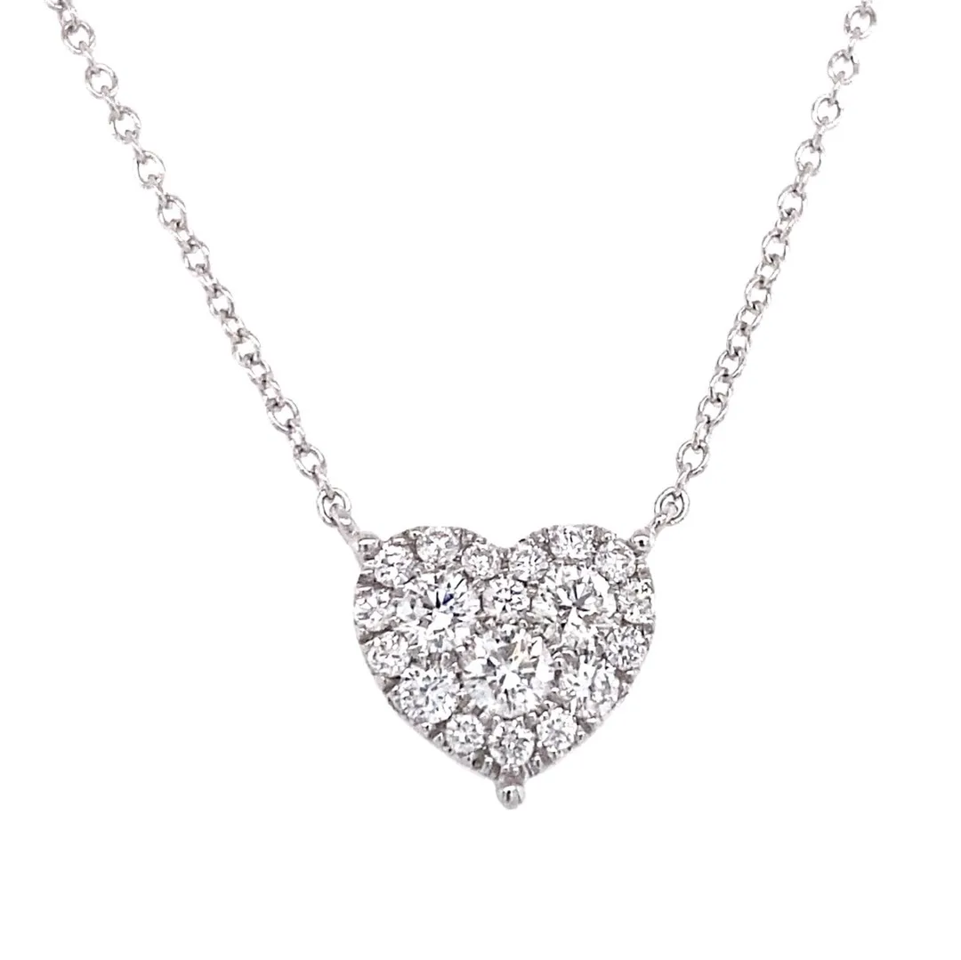 18K White Gold Diamond Necklace